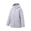 Outdoor CF Water-Resistant Windproof 85% Duck Down Mid-Length Down Jacket Women Outerwear Purple AYMV804-3
