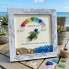 Class of 2026 Seaglass Decoration Handmade Sea Glass Graduation Wall Art Framed Sea Glass Artwork Desktop Wall Ornament Graduates Gift