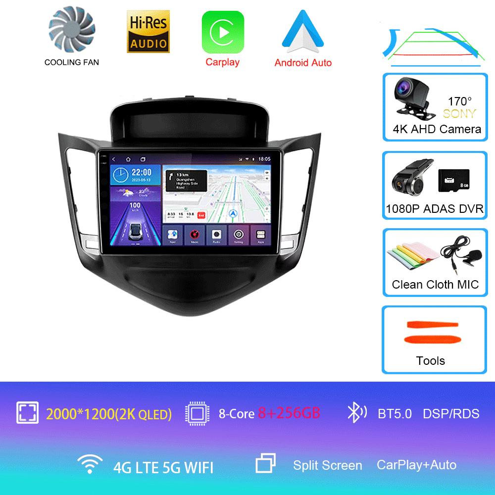Android 14 Car Radio For Chevrolet Cruze J300 2008 - 2014 Video Player Navigation Stereo GPS