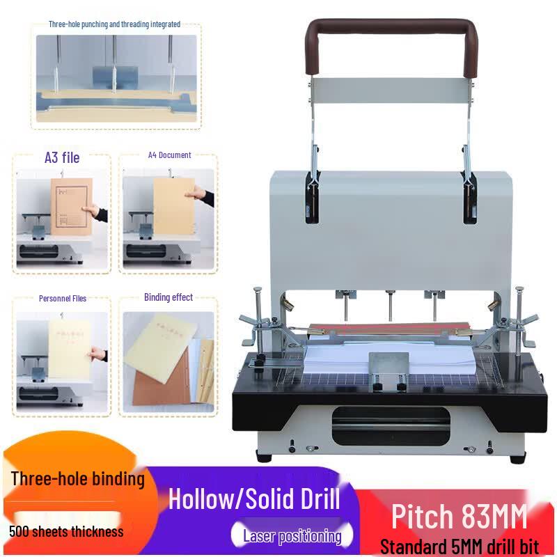 

Qiyan QY-6350 Infrared 3-Hole Electric Binding Machine CN plug (adapter included)