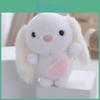Charming Plush Pink Bunny Keychain Miniature Cuddly Doll Perfect For Presents Childrens