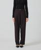 Yusentig One-Pleat Wide Pants Brown Oe3Al11293