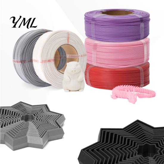 Model Making Supplies Matte PLA 3D Printer Filament, Spoolless Printing 1Kg 1.75mm Filament Roll Compatible with Most Printers