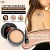 Crema correttore impermeabile a copertura totale con pennello, idratante, con cuscino d'aria, per cicatrici da tatuaggi, acne, occhiaie, trucco per il viso