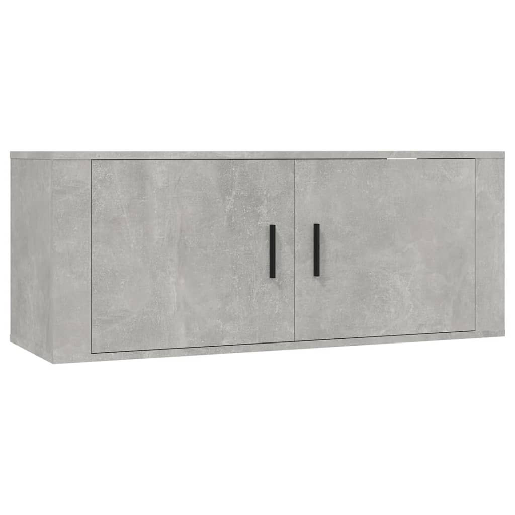 6 Piece TV Cabinet Set Concrete Grey Particleboard