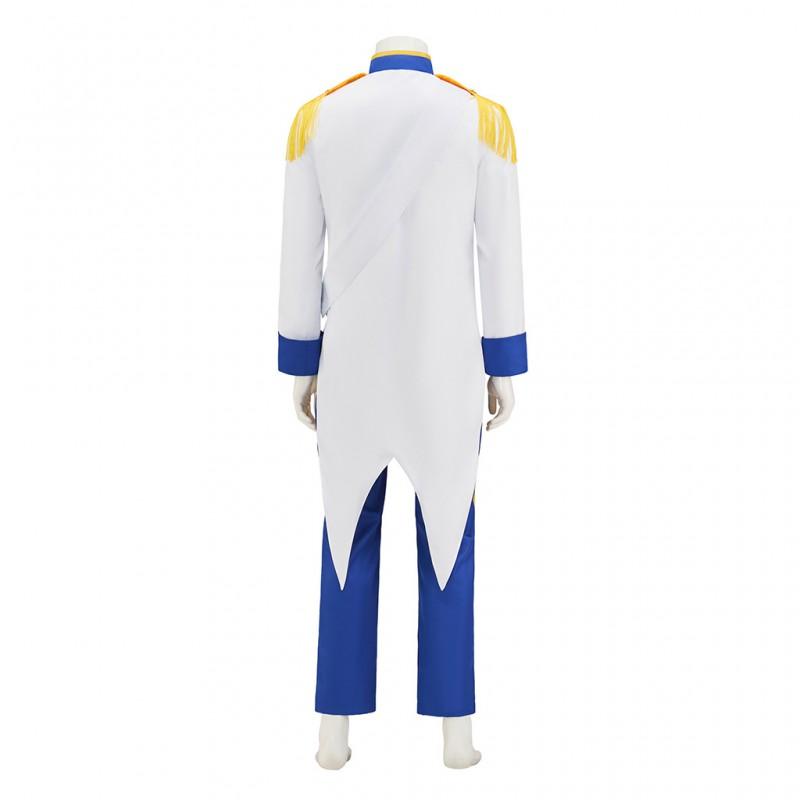 Ariel Prince Eric Cosplay Costume Halloween Party Outfit Men 18 Street Style Long Pants Jacket Set S-XXL