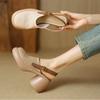 Sommer Neue Damen Sandalen Mode High Heel Hollow Out Sandalen Baotou Muffin Dicksohlige Sandalen für Damen Lässige Römische Sandalen