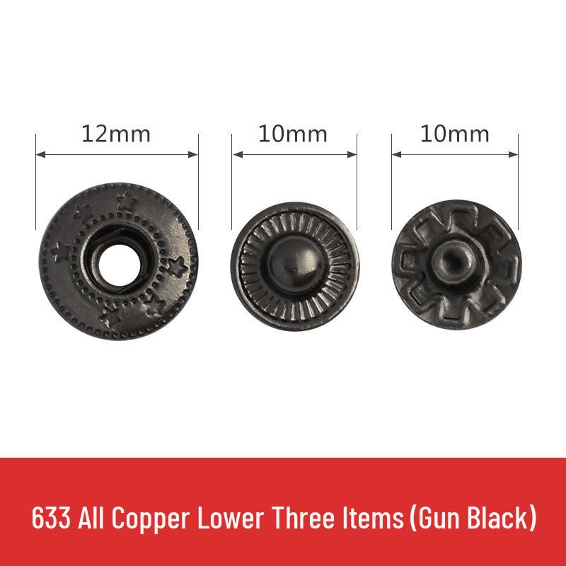 

Metal Snap Buttons for Clothing: No-Sew Hidden Snap Accessories for Jackets, Studs, and Mother-Child Buttons.