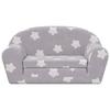 VidaXL Children's 2-Seater Sofa Bed, Mini-Sofa with Removable Cover, Toddler Sofa, Children's Bedroom Furniture, 356998
