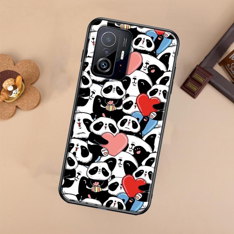 Cute Panda Case For Xiaomi POCO X7 Pro X3 X5 X6 F3 F5 F6 M6 Pro 11T 12T 13T 14T Pro 13 14 Ultra Cover