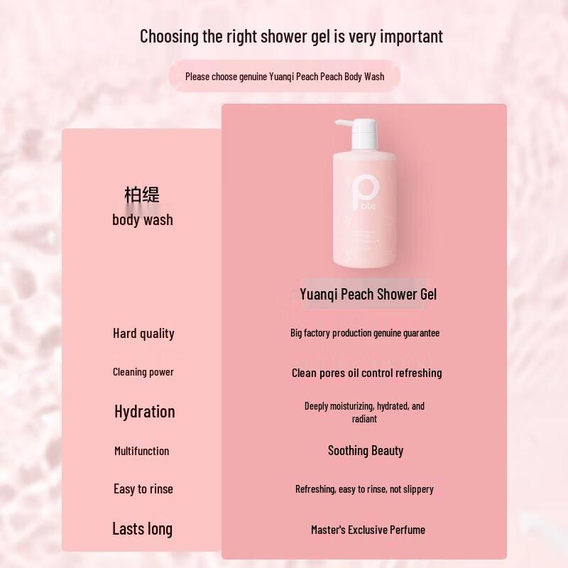 Berti Vitality Peach Amino Acid Moisturizing Shower Gel