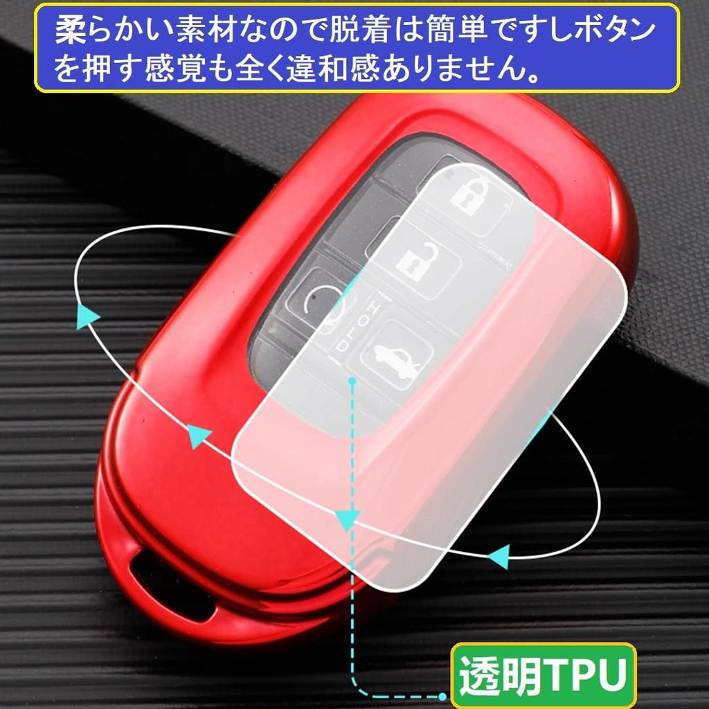 ZANEKO Custom JF5 JF6 Key Case Civic Vezel Key Cover Compatible with Honda New Step Wagon Key Shell N-BOX N-BOX ZR-V (Pink)