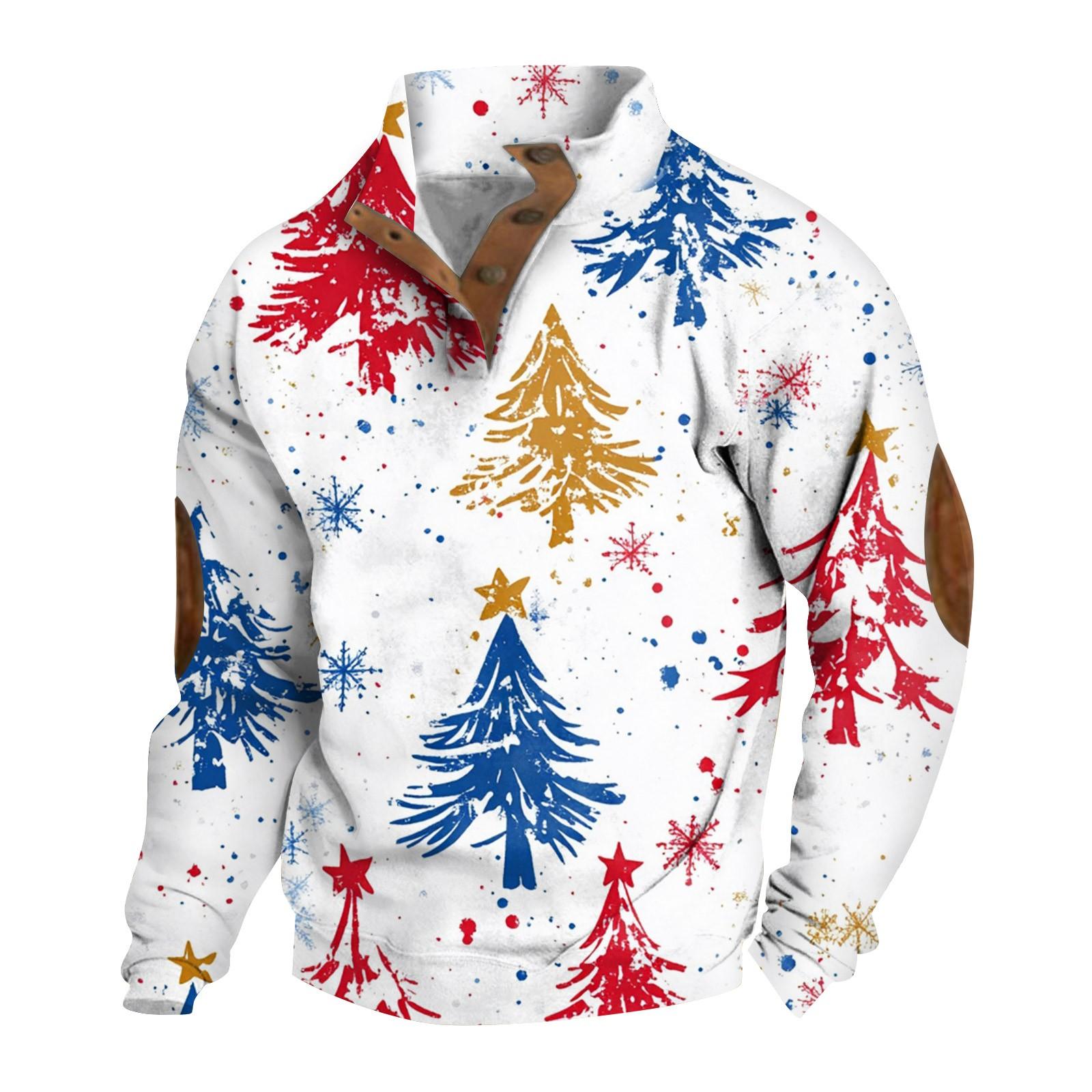 

Мужская толстовка с воротником-стойкой на открытом воздухе, повседневные свитера, топы M белый