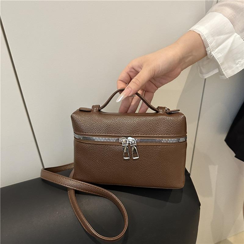High-end Fashion Women's Bag Simple and Versatile Portable Small Square Bag New Popular Texture Shoulder Messenger Bag Women