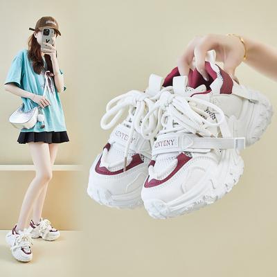 Ins Korean Version of the New Dad Shoes for Women's Summer Students Sports and Leisure Mesh Breathability Increases FB9905-3