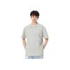 Puma Polo à manches courtes décontracté uni Tops unisexe Gris clair chiné 620371-04