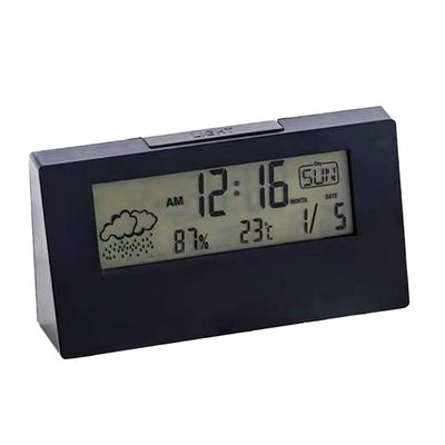Alarm Laut 2 Alarm Tisch Digital Tischwecker Tischuhr Uhr, Lautstärke, Farben, Uhr, Uhr, Uhr, Uhr, Uhr, Uhr, Uhr, Licht, (Schwarz)