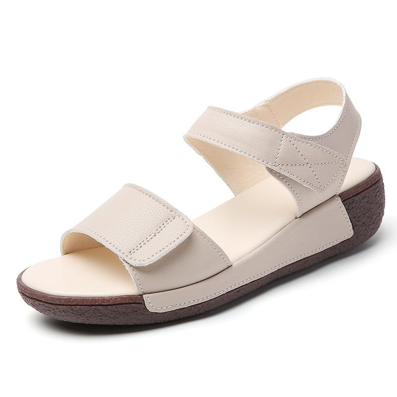 Fashion 2025 Summer New Roman Sandals Womens Comfortable Soft-Soled Casual Shoes Wedge Heel Platform Sandals Womens Large Size 35-43