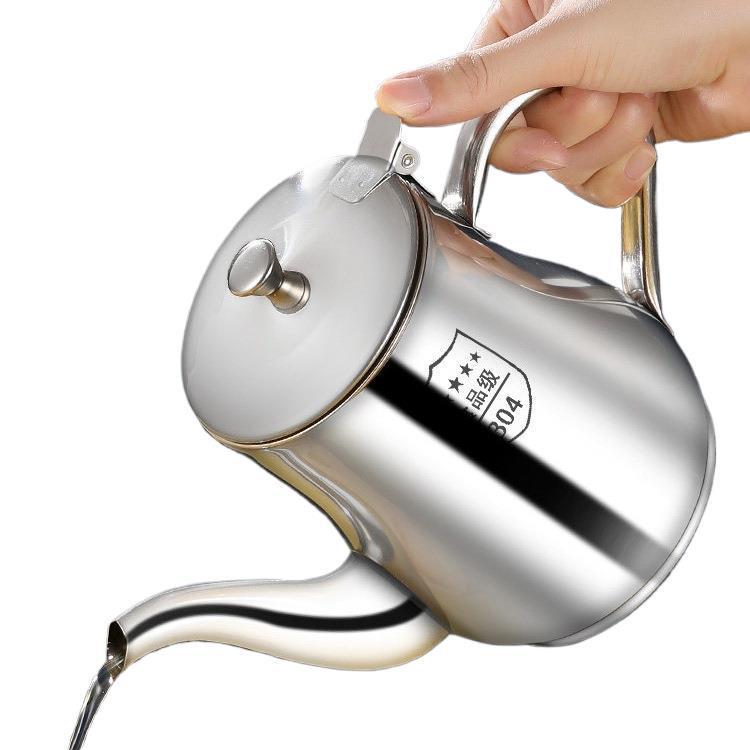 304 Stainless Steel Oil Pot with Filter Screen - Food Grade, No Drip, 3 Jin Capacity for Kitchen Use