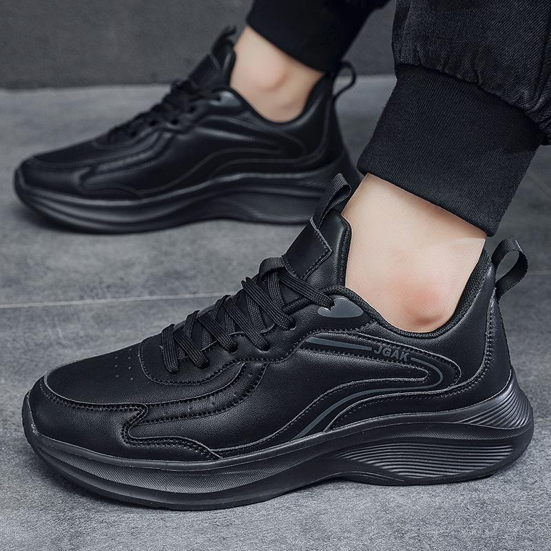 Four Seasons Shoes Casual Large Size Foreign Trade Men's Sports Trend Shoes Low Top Outdoor Casual Leather Fashion Large Size Men's Shoes
