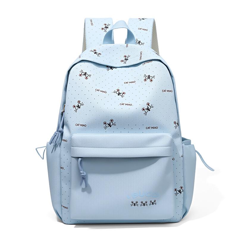 Schoolbag Cartoon Printing Travel Lightweight High-value Girls Schoolbag Large Capacity Ins Niche Non-collision Backpack
