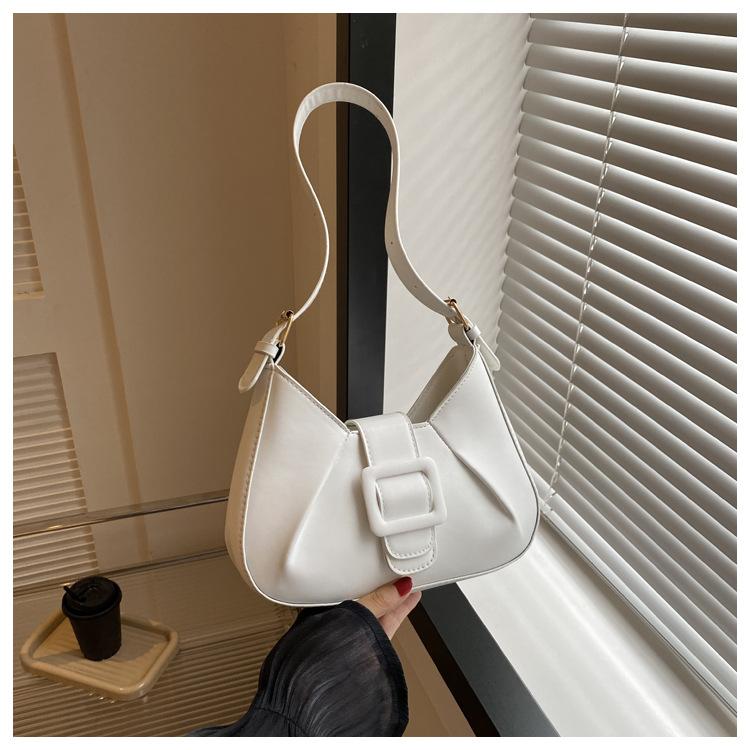 

Французька ніша високого класу сумка під пахвами жіноча нова мода 2024 р. Багетна сумка для приміських поїздок універсальна сумка через плече білий