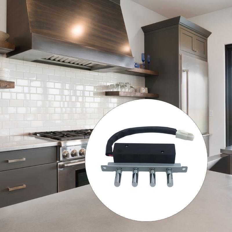 Range Hood Switch Button Kitchen Exhaust Fan Control Long Line Switch Hood Control Switch Replacement Switch for Kitchen