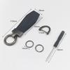 Leather metal buckle car key chain for Ssangyong Actyon Rexton Korando Rodius Kyron Tivoli Musso XLV Stavic Turismo Accessories