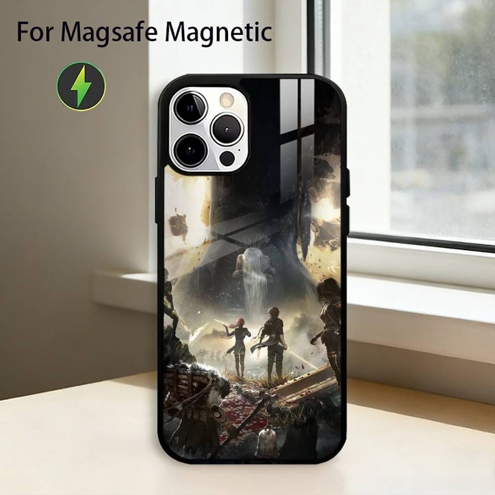 Game C-Clair Obscur E-Expedition 33 Phone Case For iPhone17,16,15,14,13,12,11 Plus,Pro Magnetic For Magsafe Wireless Charging