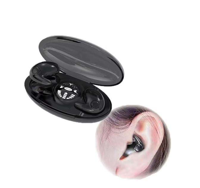 Invisible Sleep Wireless Earphones Ipx5 Waterproof, Bluetooth 5.3 Earphones with Wireless Charging Box Touch Control