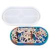 DIY Crystal Epoxy Resin Oval Coaster Mold for Tea Cup Holder and Tray Making
