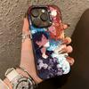 Kirito & Asuna Anime  Phone Case For iPhone 17,16,15,14,13,12,11 Plus,Pro Max,XS,Colorful Silver Black Cover