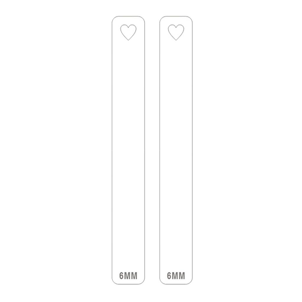 2/3/4/5/6mm Clay Thickness Ruler Acrylic Roller Guide Rail Pottery Teaching Rolling Ruler Clay Depth Guide Pottery Tools