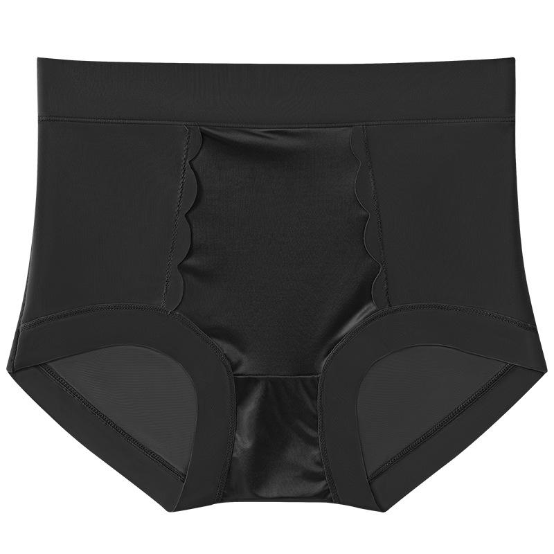 Plussize Ladies Summer Light Ice Silk No Trace Breathable Soft Comfortable High Waist Briefs