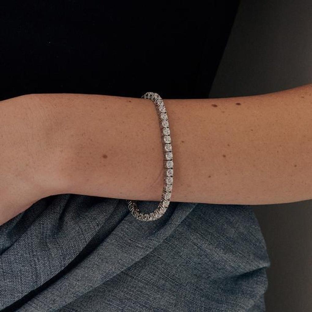 [Puremond] Cherish Shine Tennis Bracelet (L) OTB122803DWW