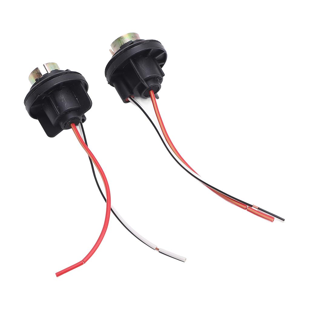2Pcs Rear Brake Light Socket Holder Waterproofing Turn Signal Light Plug Connector LED Bulb Socket with Wiring Harness