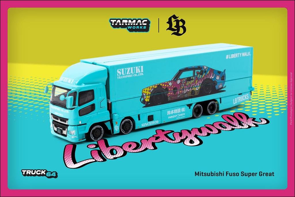 TARMACWORKS Mitsubishi Fuso Super Great Completed Product 1/64 LB-TRUCKS T64T-TL001-LBS