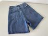 High-Waisted Korean-Style Women's Denim Shorts - Loose, Slimming, Mid-Length Wide-Leg Design for Summer