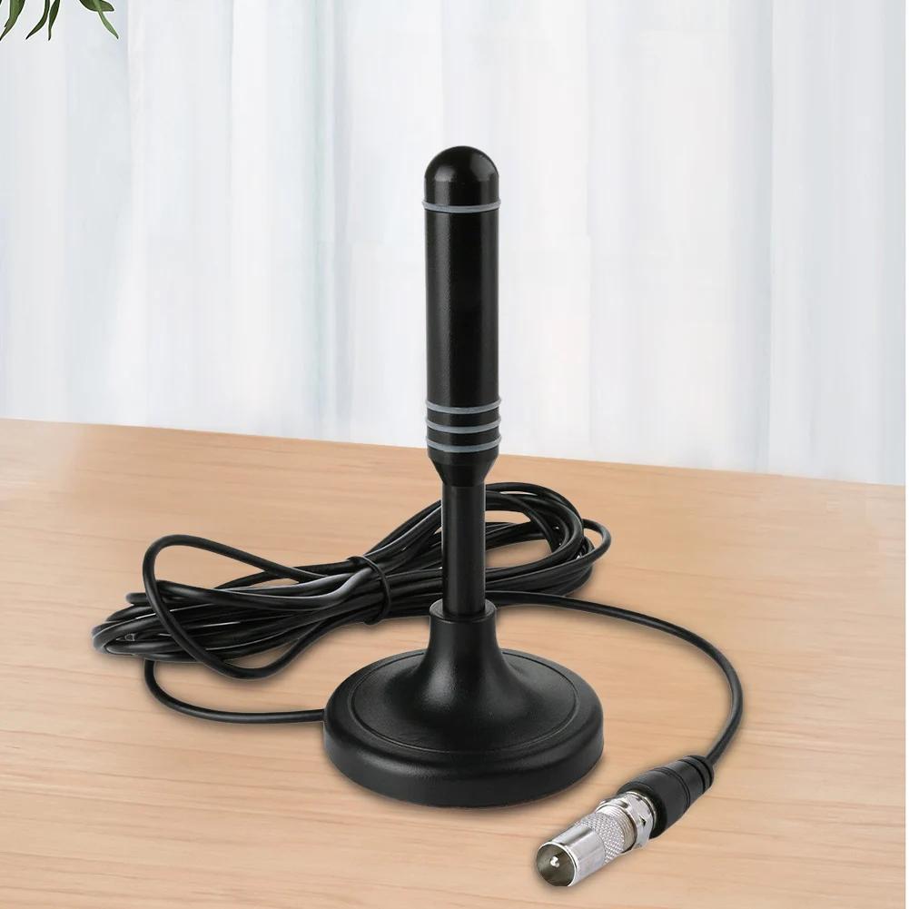 Tragbare TV-Antenne 300cm Koaxkabel Digitale TV-Antenne DVB-T DVB-T2 DAB Innen Außen Digital HD Freeview Antenne für Smart-TV