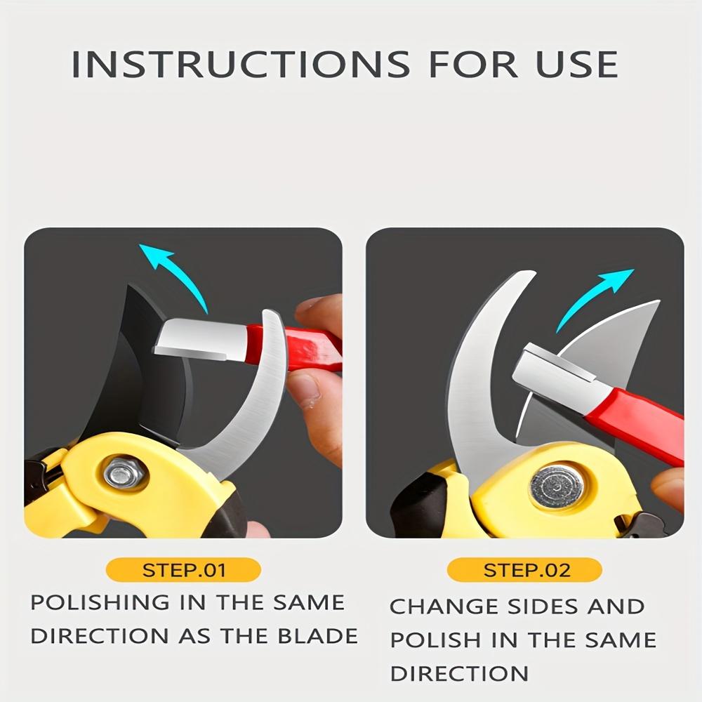 1pc Portable Quick Sharpener Rust-Resistant Alloy Knife Sharpener Tool , No Assembly Required Axe, Hatchet, Machete, Lawn Mower Blade