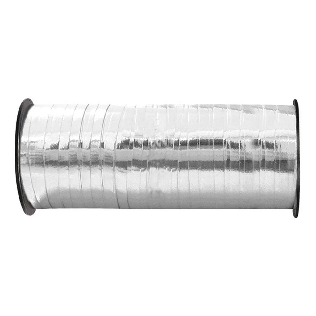 1Pcs Silver Curling Ribbon Roll Metallic Holographic Sparkle Balloon Ribbons Party Decoration Gift Wrapping DIY Crafts