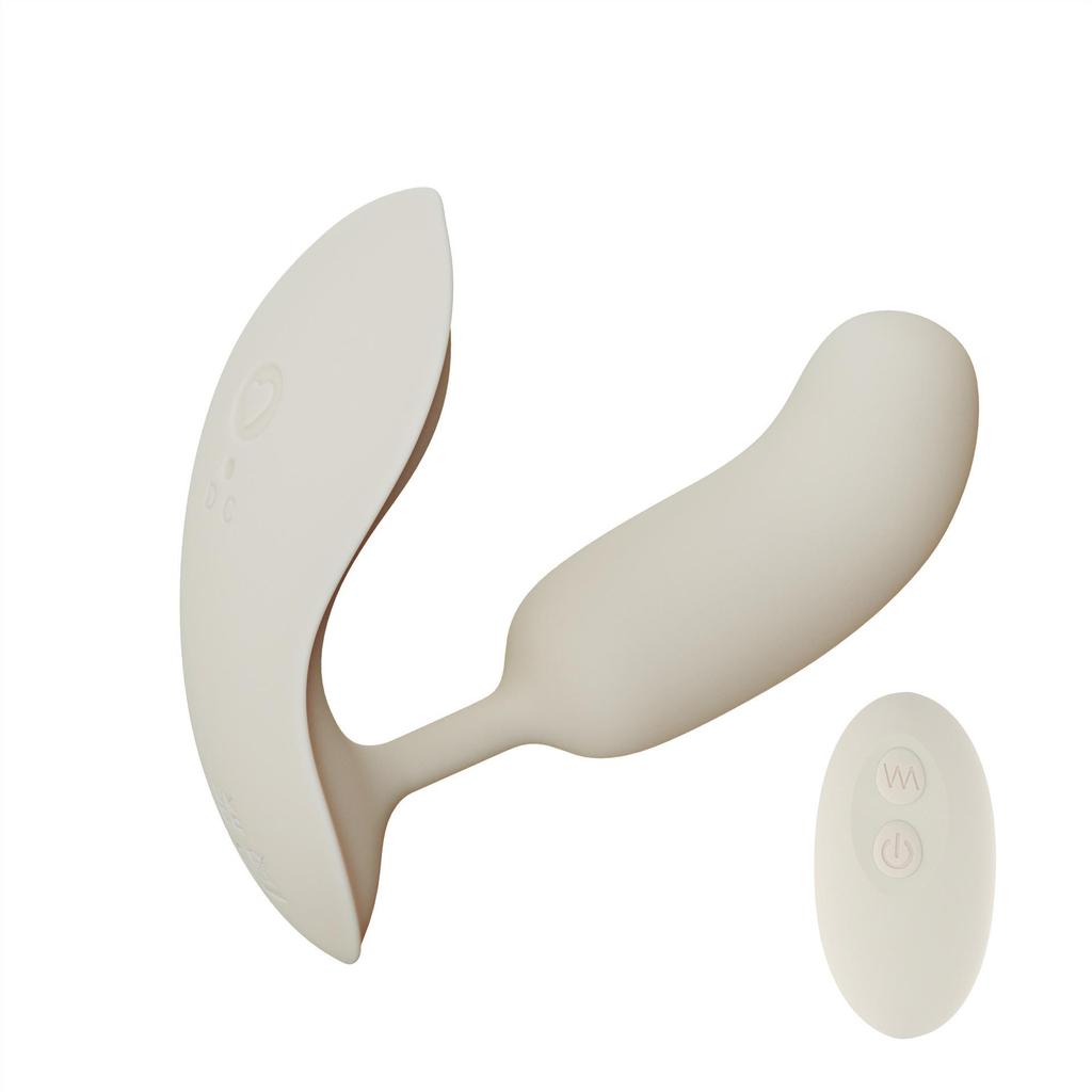 Remote Control Wearable Vibrator: Dual-Ended Clitoral & G-Spot Massager with Small Insertable Penis Attachment
