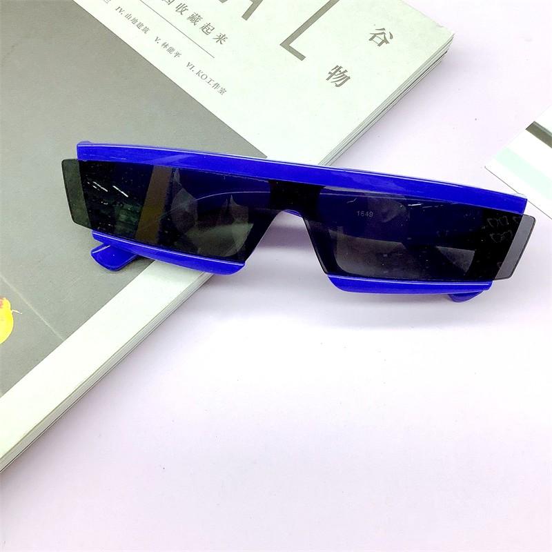 Kinder Mode Sonnenbrille Einteiliger Irregulärer Rahmen Sonnenbrille Jungen Mädchen Outdoor Reisen Uv400 Schutz Sonnenschutz Brille