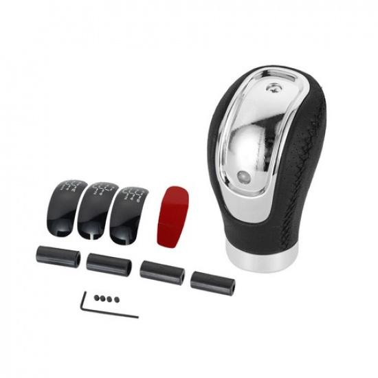 R 5 6 Speed Universal Car PU Leather Gear Shift Knob Manual Gear Shift Knob
