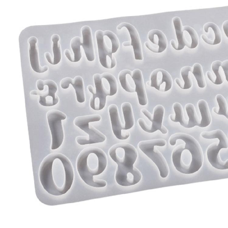Silicone Mold Numbers Letter Resin Mould Pendant Epoxy Casting Mold Jewelry Tool