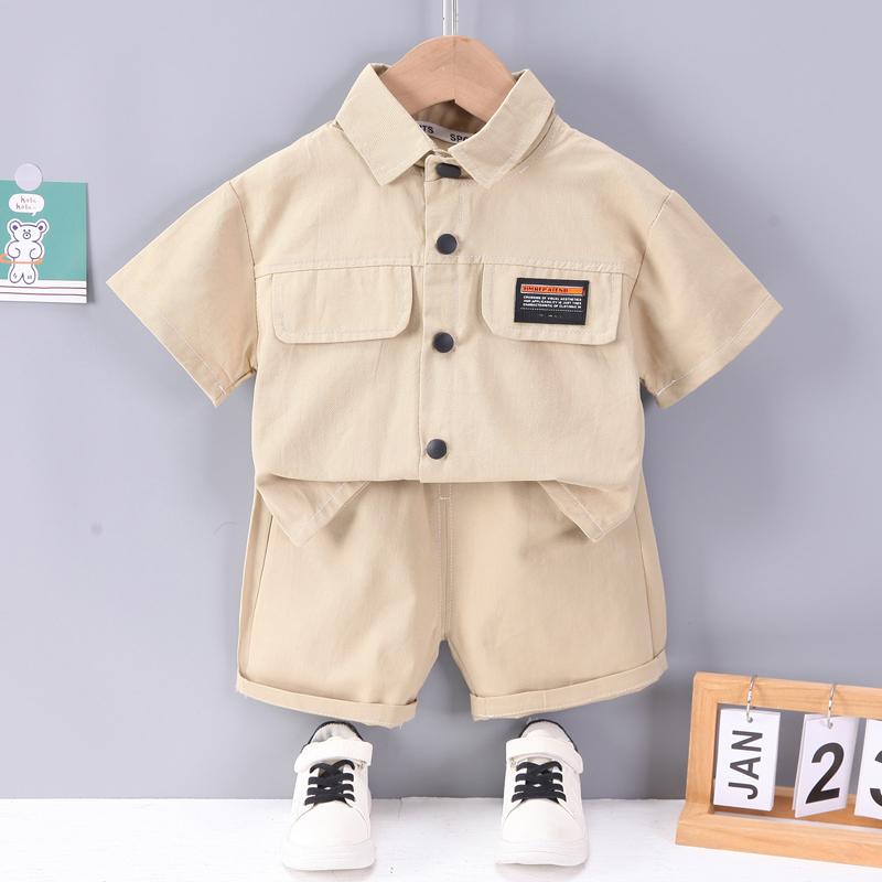 Children's Boys Shirt Shorts 2Pcs/Sets Summer Baby Clothes Suit Infant Outfits Toddler Casual Cotton Costume Kids Tracksuits