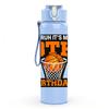1PC Bruh Its My BTH Birthday Basketball Print 750ml Color Plastic Sports Water Bottle Leakproof Flip Straw Lid Suitable for Sports Office Home Use