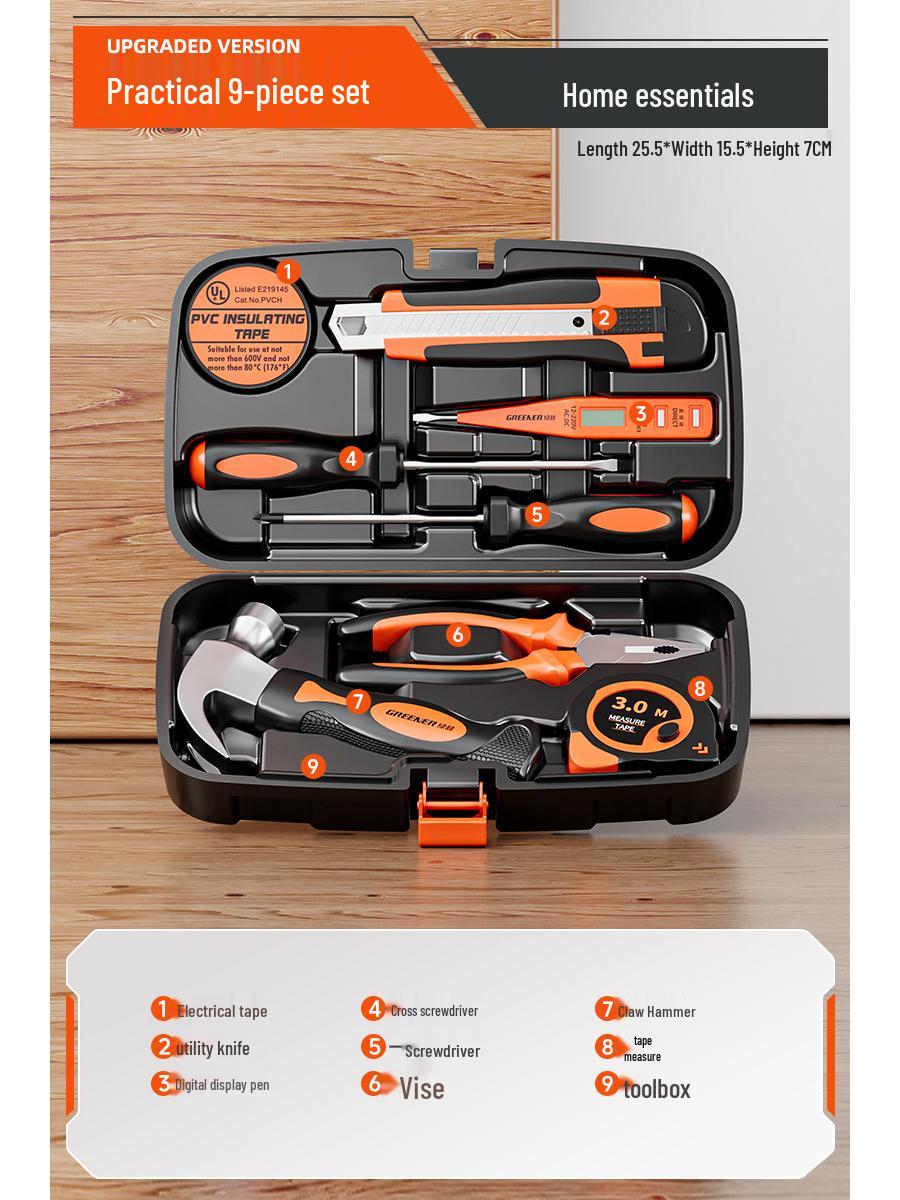 

Многофункциональный набор инструментов Green Forest: Набор для ремонта дома и автомобиля