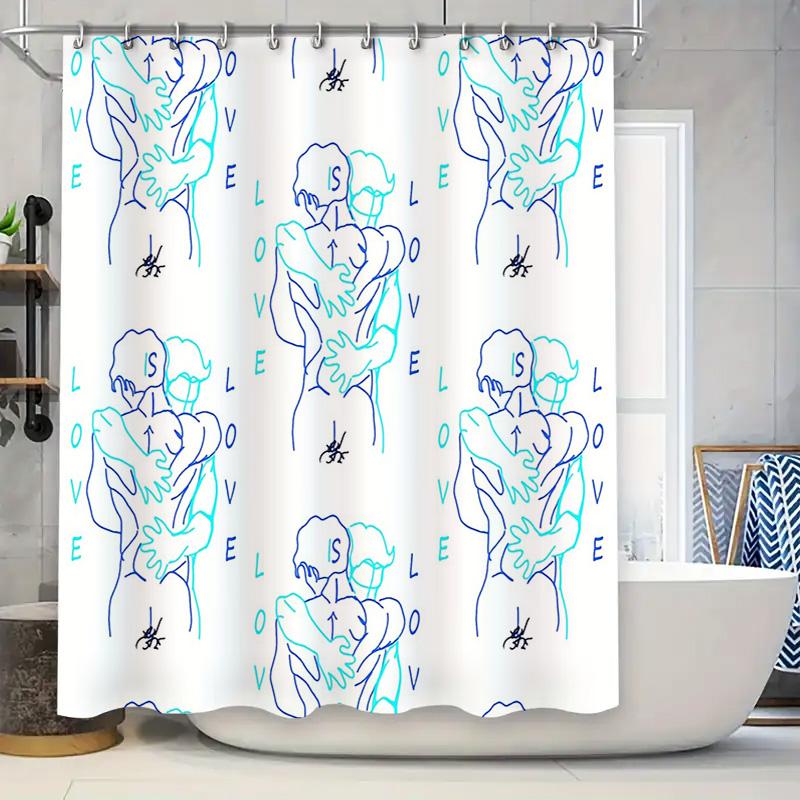 

Vintage Floral Shower Curtain Waterproof Farmhouse Bathroom Decor Set Nature Landscape Pattern Fabric Backdrop Vintage Style W60H190(CM)-1 Pcs