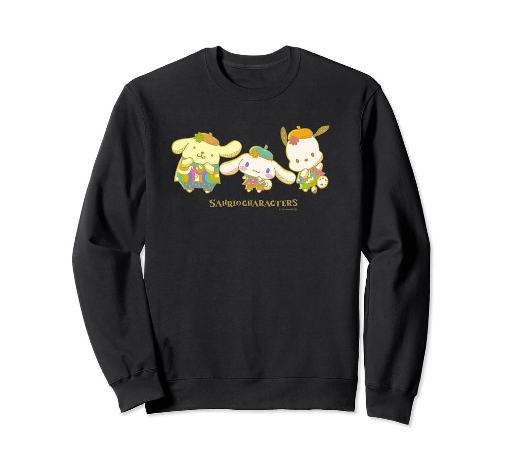 Pompompurin, Pochacco, Cinnamoroll, Pose [Recommended As a Valentine's Day Gift!] Sweatshirt